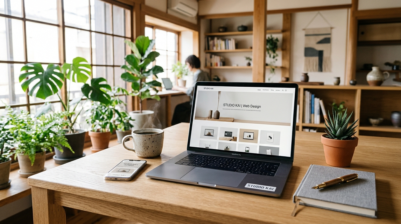 SAKIMI Web Studio デスクイメージ